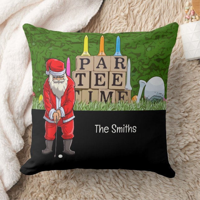 Coussin Golf Par tee party Le Père Noël Squad (Couverture)