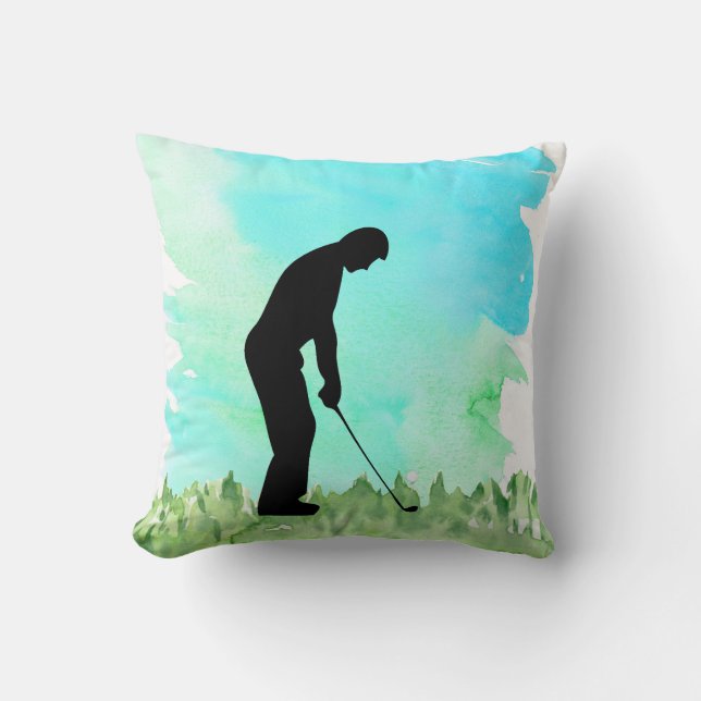 Coussin Golfer Silouette (Recto)