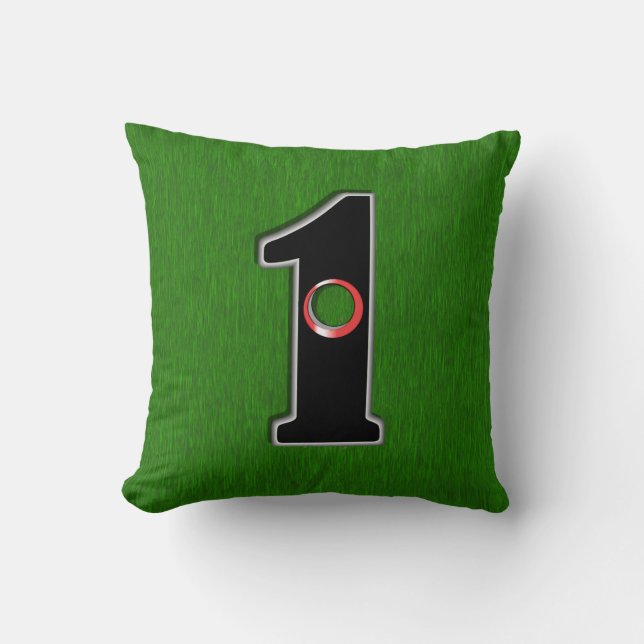 Coussin Golfers Trou en un. La chance ou la compétence ? (Recto)