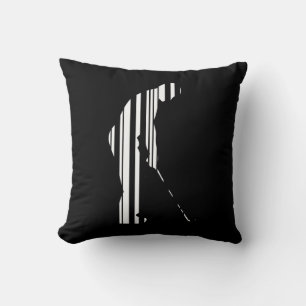 Coussin GOLFEUR CODE BARRE Golf Golfing Sports Pattern Des