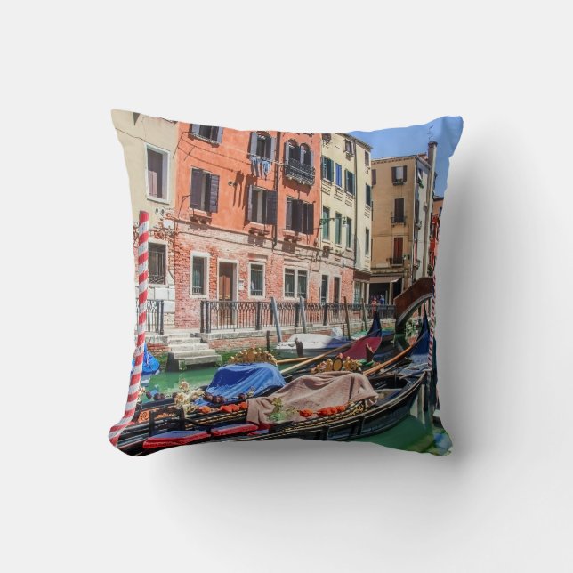 Coussin gondole traditionnelle à Venise (Recto)