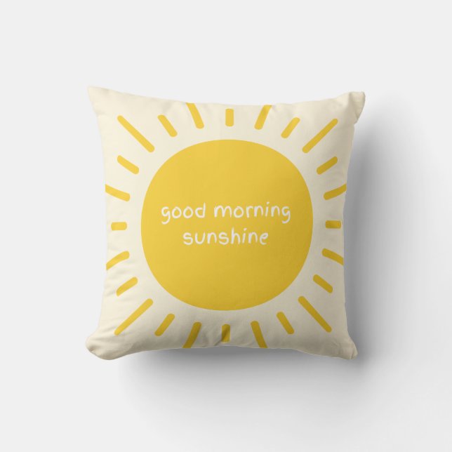 Coussin good morning sunshine nursery pillow (Recto)