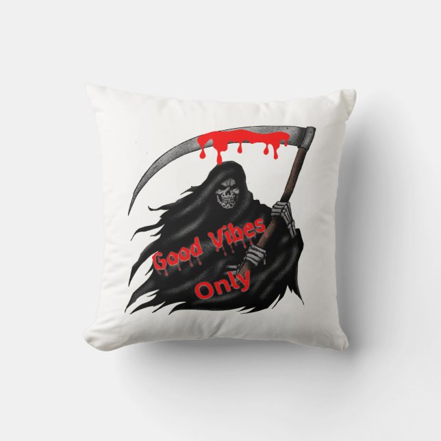 Coussin Good Vibes uniquement (Recto)