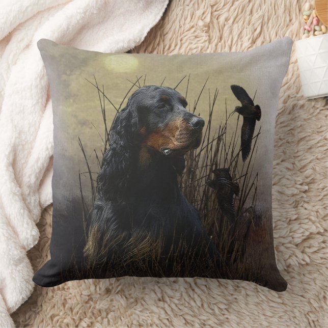 Coussin Gordon Setter, compagnon de chasse (Couverture)