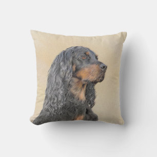 Coussin Gordon Setter Peinture - Joli art original chien