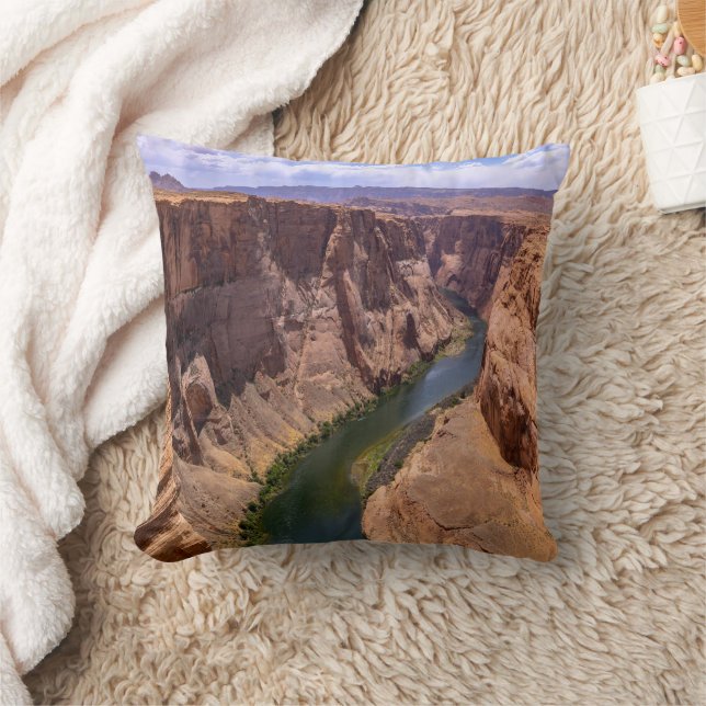 Coussin Gorgeous Grand Canyon And Colorado River Landscape (Couverture)