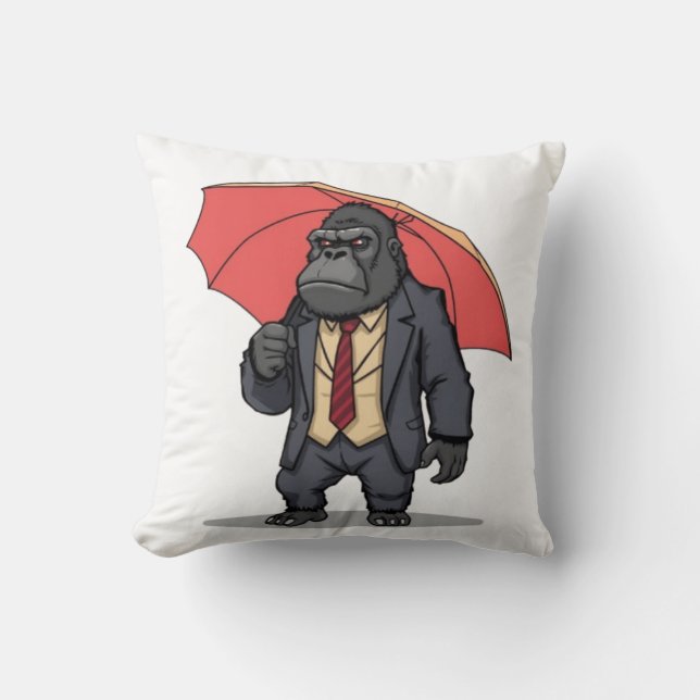 Coussin Gorilla en costume (Recto)