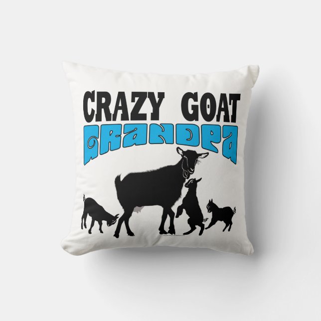 Coussin GOT LOVER | Crazy Goat Grandpa Reversible (Recto)