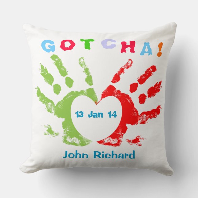 Coussin Gotcha jour ! (Recto)