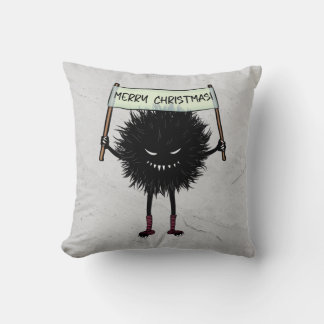Coussin Goth Caractère de Noël Malin Bug