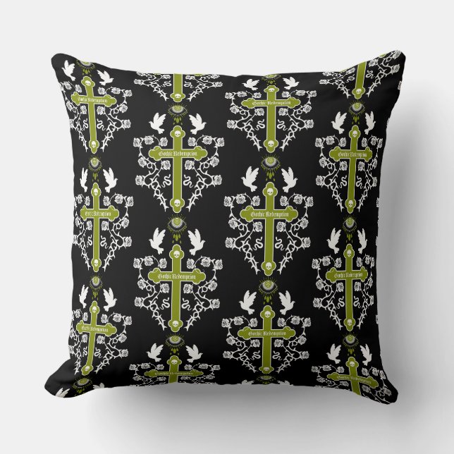 Coussin Goth Post Punk Mode (Recto)