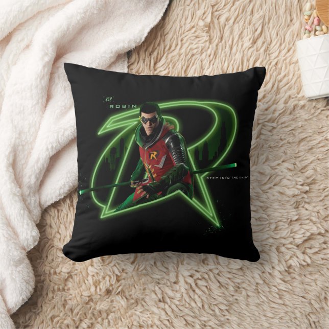 Coussin Gotham Knights Robin en logo (Couverture)