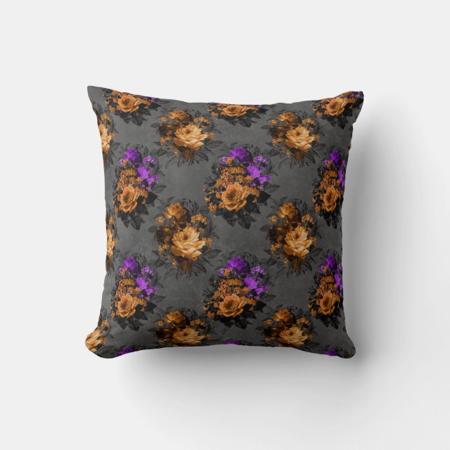 Coussin Gothique Floral Halloween Thème Deux faces Imprime (Recto)
