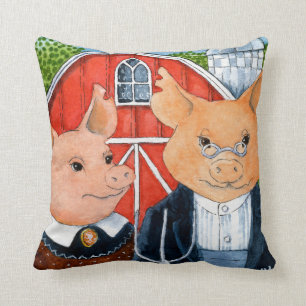 Coussin Gothiques américains de porc charrient la peinture