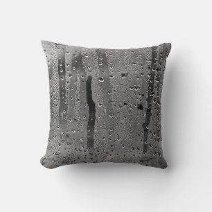 Coussin Gouttes de pluie sur la fenêtre
