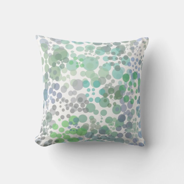 Coussin Gouttes d'eau de pulvérisation océanique Art aquar (Recto)