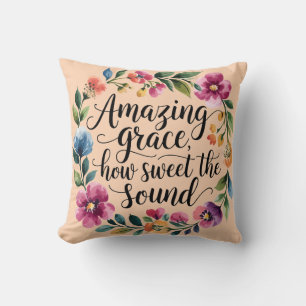 Coussin Grace Extraordinaire Orange Florale