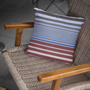 Coussin Gradient de Calming Blue et Burgundy