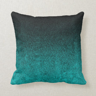 Coussin Gradient de la Parties scintillant noire et de l'e