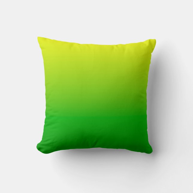 Coussin gradient inférieur vert supérieur jaune (Recto)