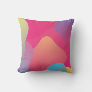 Coussin Gradient rose coloré