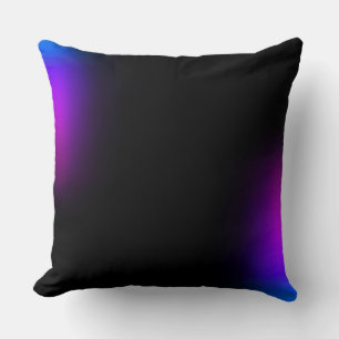 Coussin Gradient violet noir