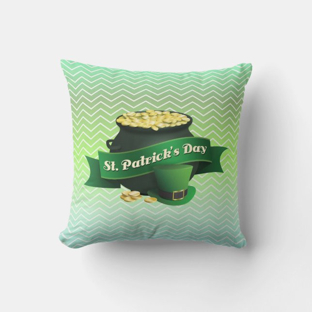 Coussin Gradient Zigzag Chevron (Recto)