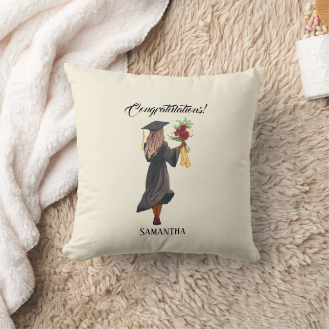 Coussin Graduation de l'aquarelle personnalisée (5) (Couverture)