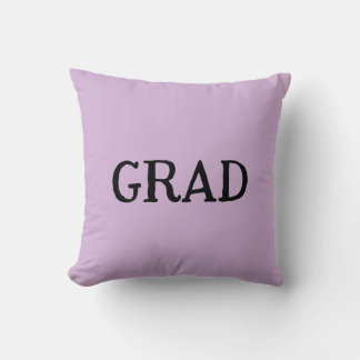 Coussin Graduation grad name purple pastel congrats 20XX n