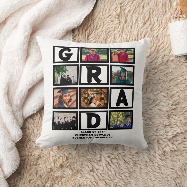 Coussin Graduation Personnalisée Classe De 8E Année Collag (Couverture)