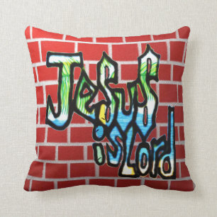 Coussin Graffiti chrétien