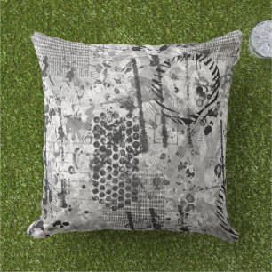 Coussin Graffiti Etchings