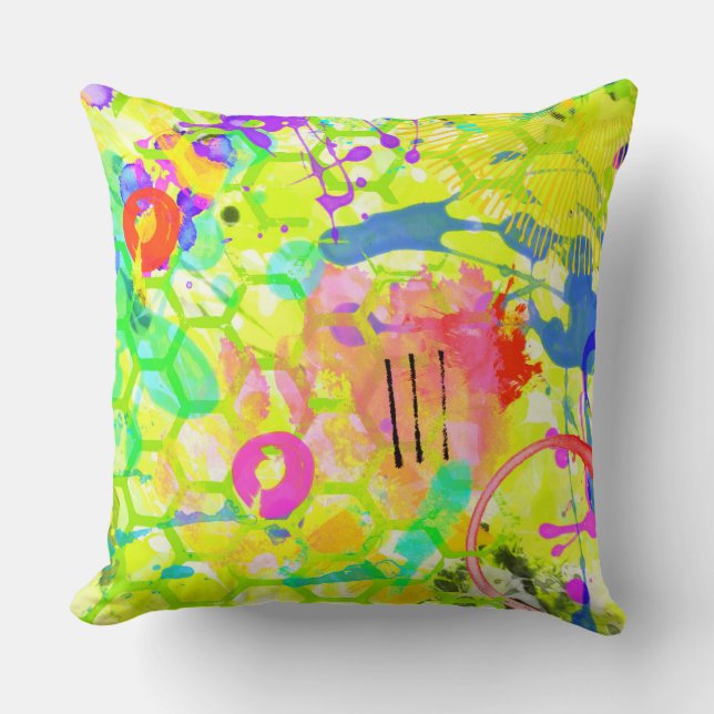 Coussin Graffiti été (Recto)