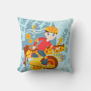 Coussin Graffiti skboard enfant fête d'anniversaire
