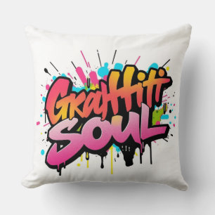 Coussin Graffiti Soul Pillow - Urban Street Art Hip Hop 