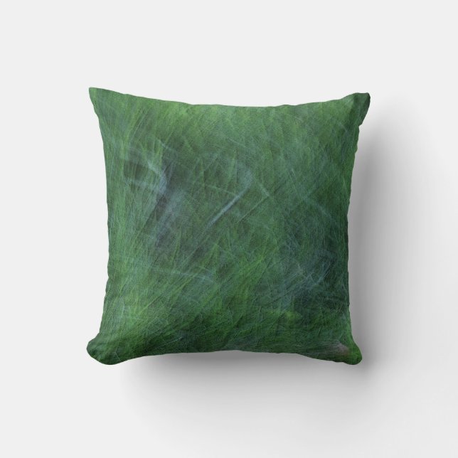 Coussin Graine verte Abstraite (Recto)