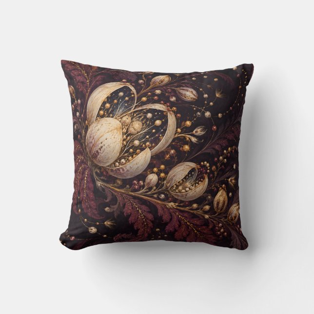 Coussin Graines Botaniques de Minuit Jardin Céleste (Recto)