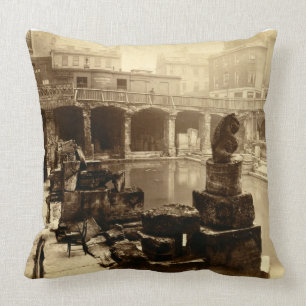 Coussin Grand Bath romain, Bath (photo de b/w)