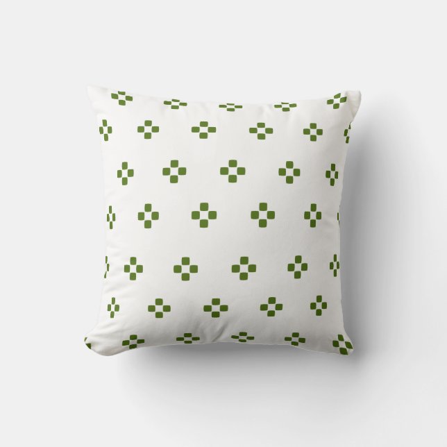 Coussin Grand Carré vert (Recto)