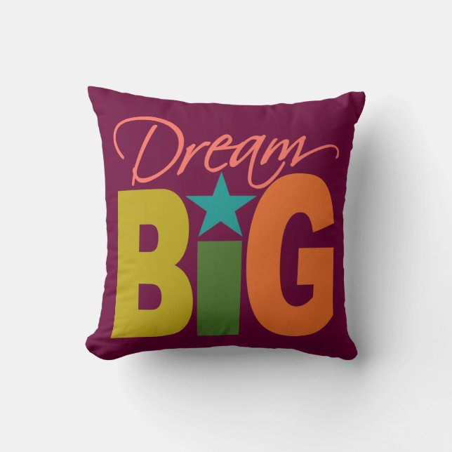 Coussin GRAND carreau fait sur commande rêveur (Recto)