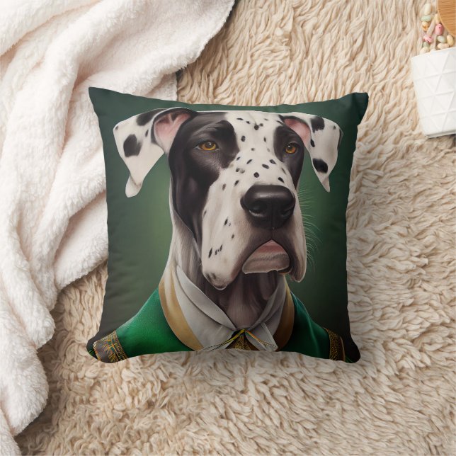Coussin Grand chien Danse en tenue de la Saint Patrick (Couverture)