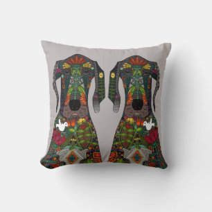 Coussin Grand Dane amour gris