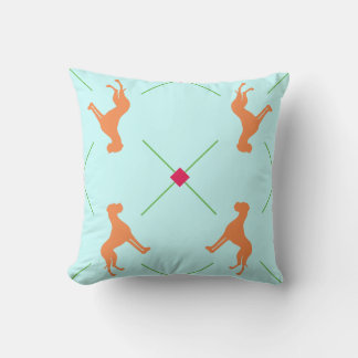 Coussin Grand Danois à carreaux