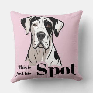 Coussin Grand Danois Spot