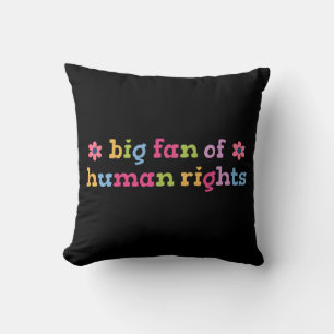 Coussin Grand fan des droits de l'homme