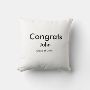 Coussin grand garçon ajouter nom félicitations date année