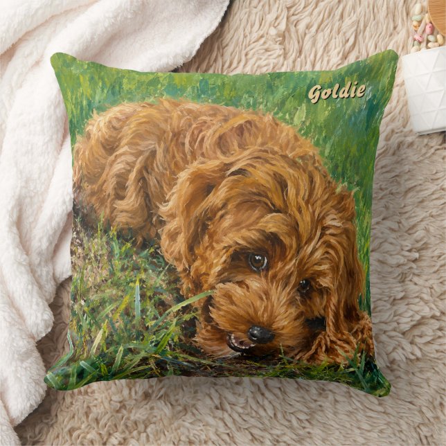 Coussin Grand Goldie Doodle (Couverture)