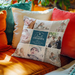 Coussin GRAND GRANDPA 'le plus aimé' Photo Collage<br><div class="desc">Célébrez l'amour entre un Grand-Père et son Grand-Enfant avec un coussin de collage photo magnifiquement conçu et personnalisable. Avec une disposition carré épurée,  ce cadeau permet au Grand Grand Papi d'être immortalisé d'une manière chaleureuse que toute la famille chérira sûrement. Prenez la main sur ce chef-d'oeuvre personnalisé aujourd'hui !</div>