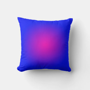Coussin Grand jour pour le bleu et la magenta