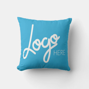 Coussin Grand Logo d'Entreprise Promotionnel Marque Bleue